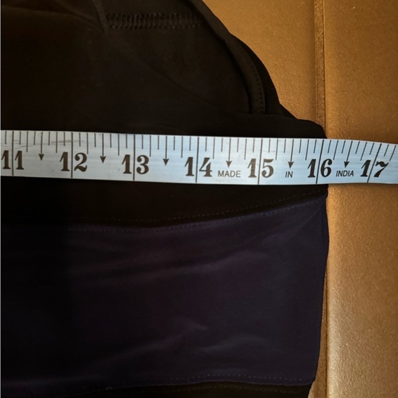 WHITE HOUSE BLACK MARKET Color Block Black Noble Blue Maxi Dress Size Small EUC - Picture 8 of 14